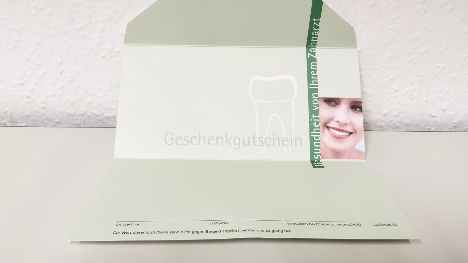 Prophylaxe-Geschenkgutschein